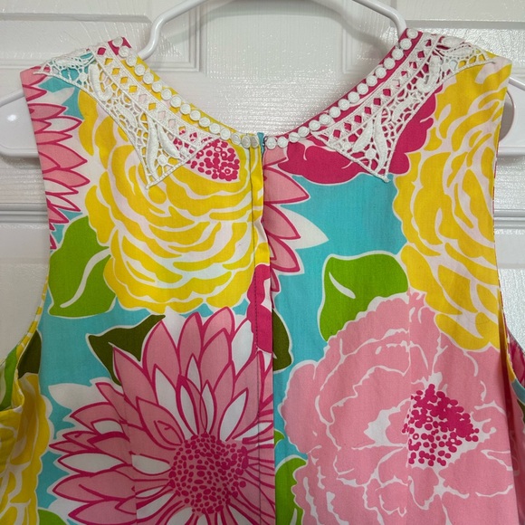 Lilly Pulitzer Floral Dress Lined White Label Women’s Size 12 REHAB or PROJECT - Picture 8 of 11